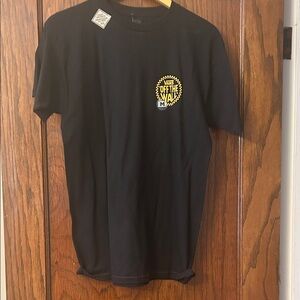 Vans Black Tee with Yellow Logo